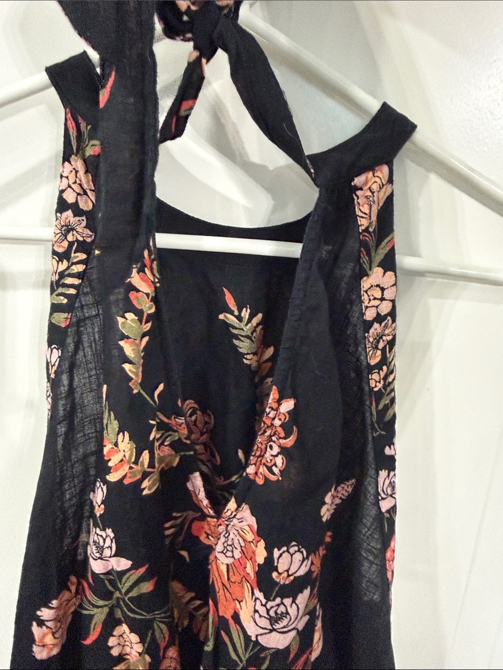 Free People Black Floral Top - Picture 5 of 6